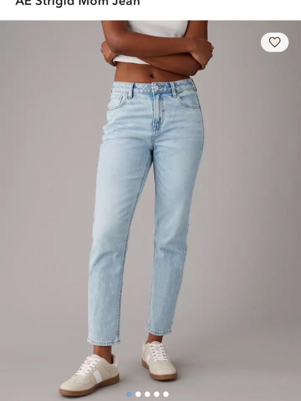 AE strigid mom jeans 0 regular! Like new!!